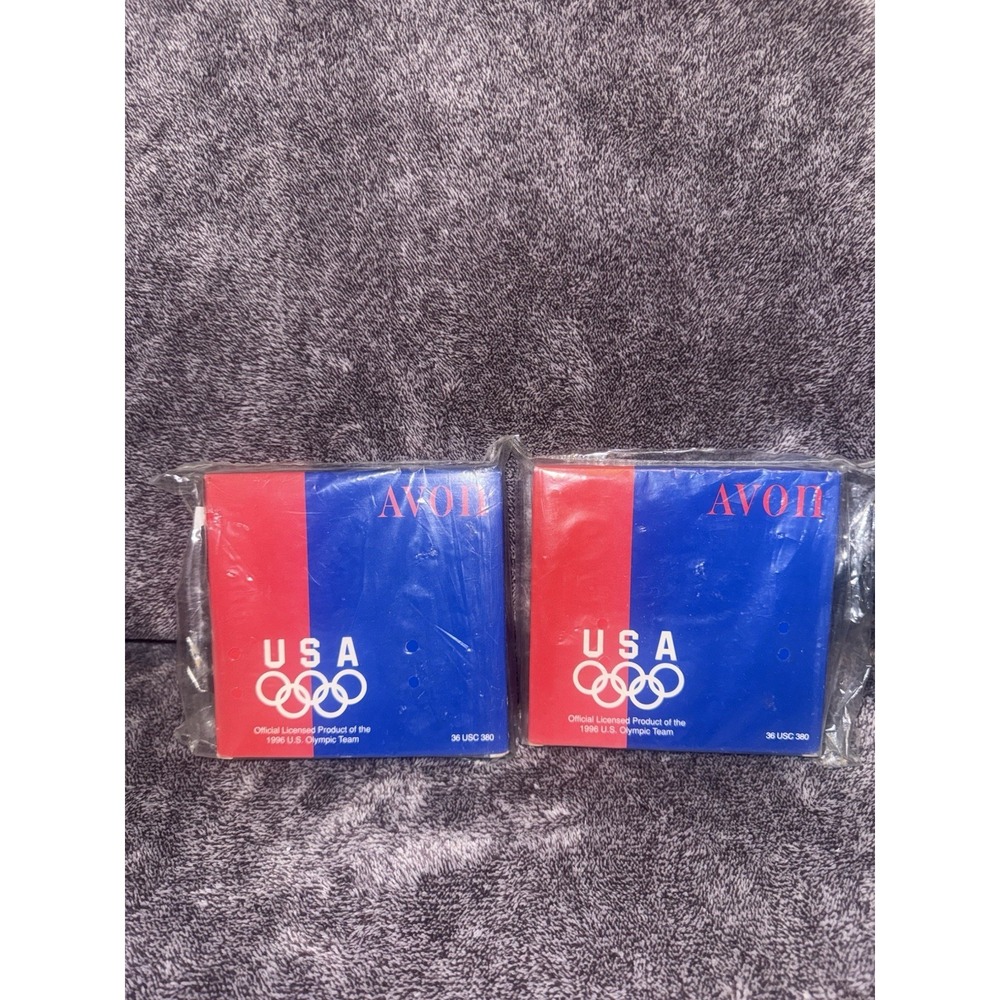 Pair Avon 1996 Team USA Olympic Commemorative‎ Plates New Sealed